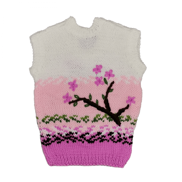 Vestuta Vesa tricotata manual Atelierul lui pishppy Pasarica Rica 3